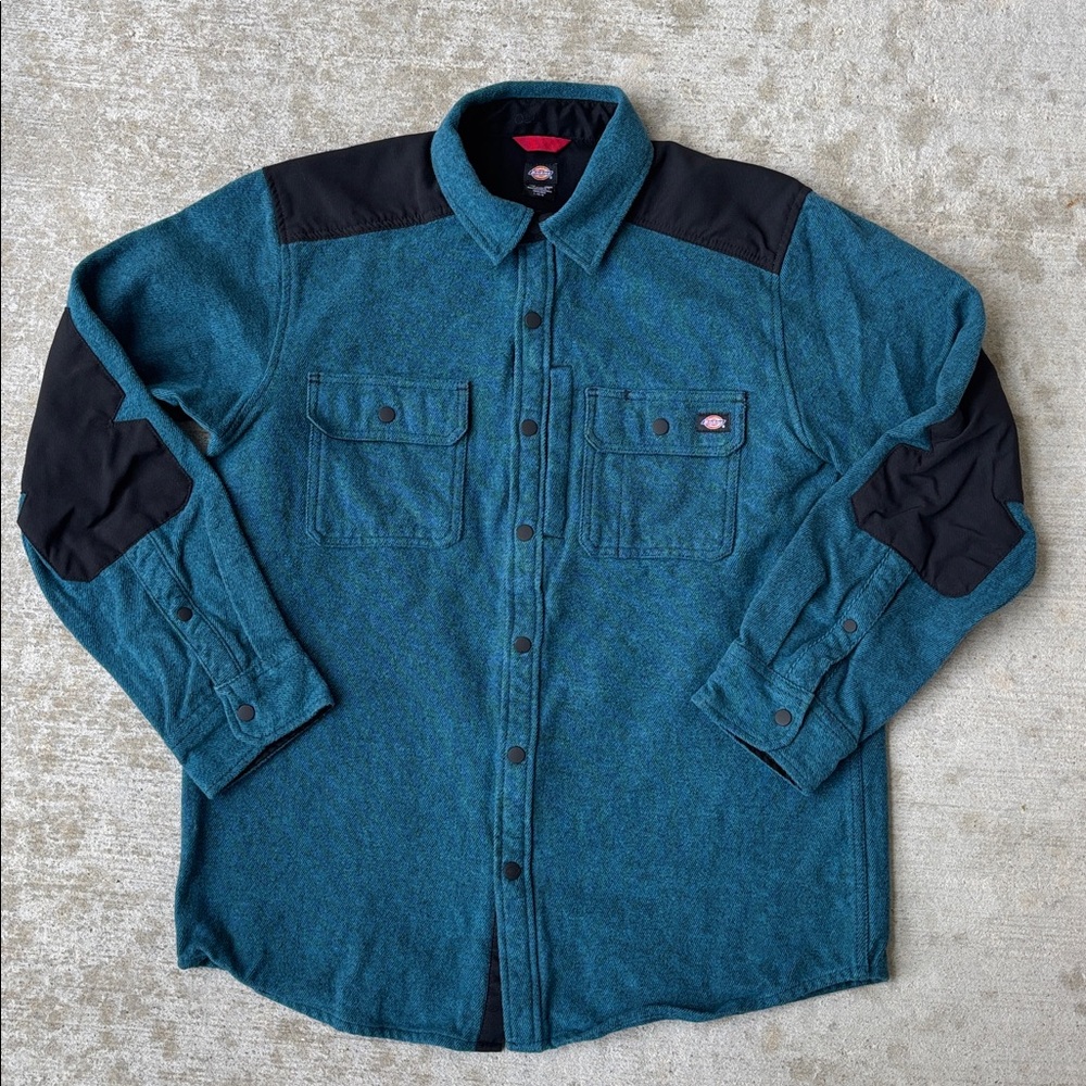 Dickies Heavyweight Flannel Shirt with reinforced shoulders and elbows